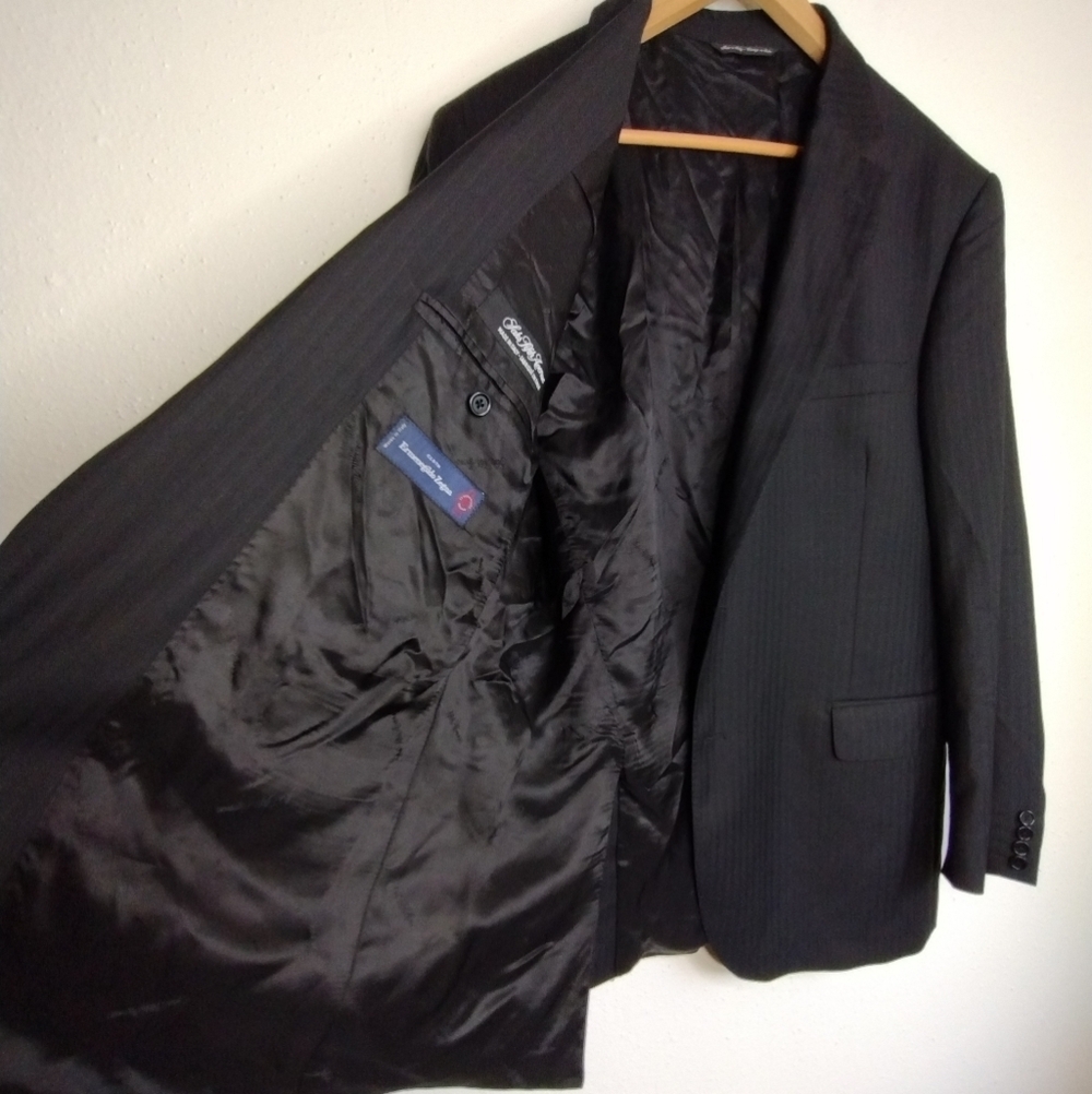 Ermenegildo Zegna Saks Fifth Avenue Classic Wool Office Sport Coat Blazer Sz 44R - Picture 7 of 16